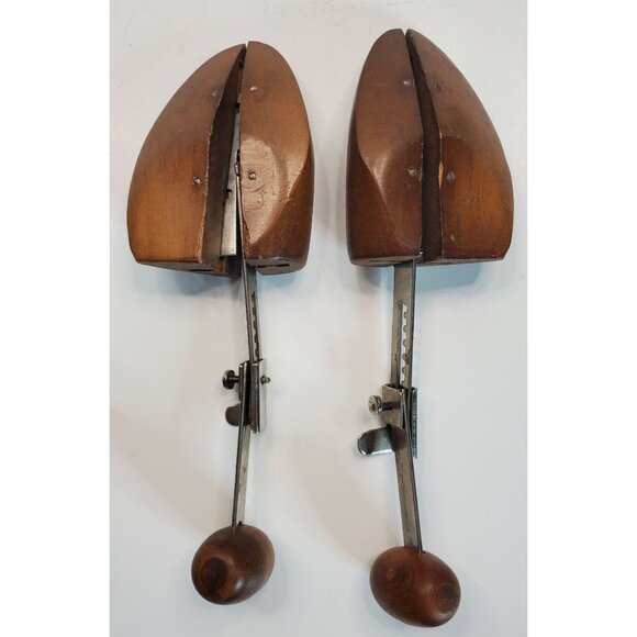 Adjustable Wooden Shoe Stretchers 2-1/2 Metal Hardware 8.5-10-5" - Picture 13 of 16